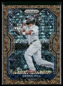 Derek Hill 2021 Panini Prizm Bronze Donut Circles RC /40 #206 Detroit Tigers - Bild 1 von 3