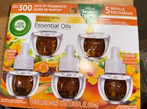 Repuesto de aceite perfumado enchufable Air Wick, 5 quilates, flor de papaya e hibisco de Hawai - Imagen 1 de 2