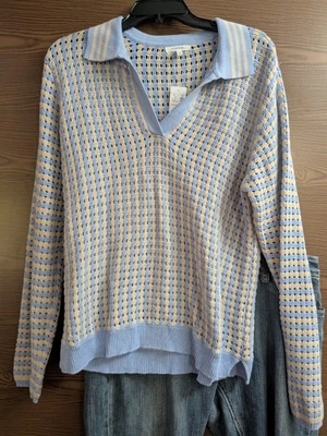 Suéter TALLA M MAURICES (NUEVO) Multicolor Manga Larga Ver a Través INVPV3938 Foto 1 de 3