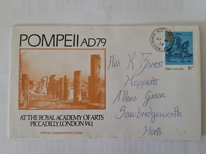 Pompeii AD79 Official Commemorative Cover 1977 with 8 1/2p stamp (800801) - Picture 1 of 2