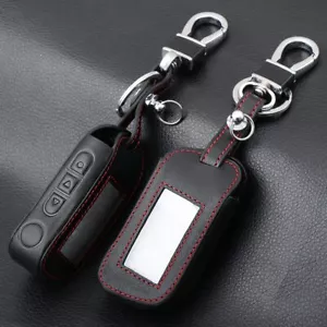 Funda De Cuero Llavero Para Starline A93 A63 Alarma De Coche Control Remoto LCD - Imagen 1 de 6