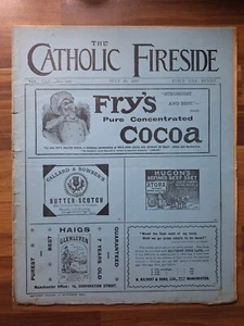 The Catholic Fireside Antique Magazine 19thc Victorian Religious Paper - Picture 1 of 5