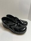 DANSKO Womens Marcelle Patent Leather Mary Jane Clog Black Size 41 Euro 10.5 US