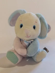 First & Main Pastel Easter Bunny Rabbit Plush Waffle Weave Stuffed Animal Toy  - Picture 1 of 12