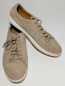 COLE HAAN Grand Os Suede Light Brown Sneakers Shoes Women's Size 11B - Picture 1 of 14