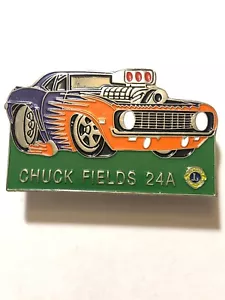 Prendedor Chuck Fields 24 A Hot Rod Car Lions Club - Imagen 1 de 2