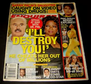 National Enquirer Magazine September 29, 2008 OPRAH AT WAR WITH DR. PHIL - Picture 1 of 5