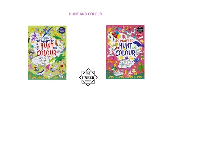 KIDS HUNT & COLOUR EXTRA LARGE BOOK A Brilliant activity for Arts & Crafts Home - Image 1 of 4