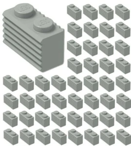 ☀️Lego x50 Light Bluish Gray 1x2 Modified Grille Brick building Part Pieces Bulk - Picture 1 of 2