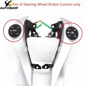 Steering Wheel Control Rubber Button Cushion For Toyota Prius Prius C 12-14 Pair - Foto 1 di 6