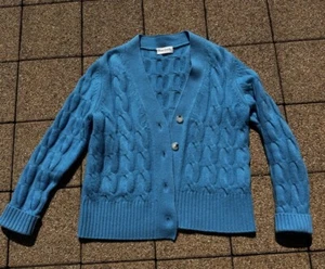 Cardigan, Strickjacke in Himmelblau, Wolle Kaschmir, Gr40, wie neu - Bild 1 von 4