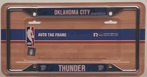 Oklahoma City Thunder NBA Chrome License Plate Frame by Rico Industries NEW - Picture 1 of 1