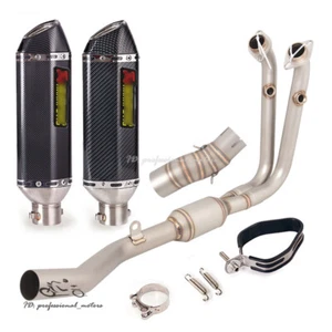 Silenciador de tubo de enlace delantero sistema de escape 370 mm para CF-Moto 450SS 450SR 2023 2022 - Imagen 1 de 12