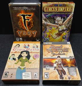 4 Sealed PC Spiele Lot FURY, CIRCUS EMPIRE, CIAO BELLA & SWORD OF THE NEW WORLD - Bild 1 von 20