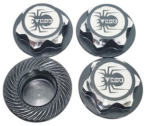 NHX RC 1/8 17mm Aluminium Spider Radmuttern (4) - Titan - Bild 1 von 4