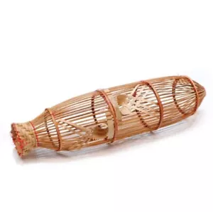 Thailand Small Auspicious Fish Traps, Bamboo Amulets for Wealth and Income, - Picture 1 of 6