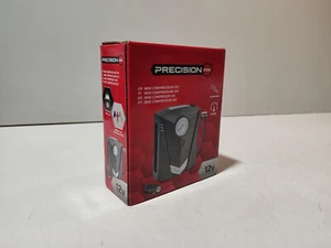 PRECISION STEEL Mini-Kompressor 12 V, 8 bar, Presta-, Schrader-Spitzen, Nadel - Bild 1 von 3