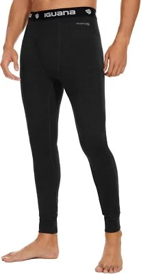 Men's 100% Merino Wool Base Layer Pants Winter Warm Underwear Long Johns Bottom - Image 1 of 4