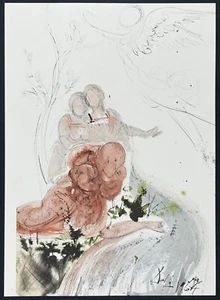 '67 Salvador Dali Original Biblia Sacra #35 "Statimque tobias" Signed - COA - Picture 1 of 15