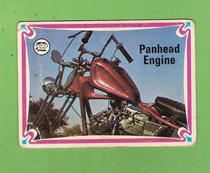 #D215. 1974 SCANLENS CHOPPERS & HOT BIKES CARD #64 PANHEAD ENGINE - Picture 1 of 2