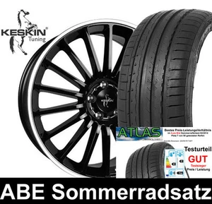 19" ABE Radsatz Keskin KT15 Black Lip ET45 225/35 Atlas für VW Passat Lim ab 11 - Bild 1 von 5