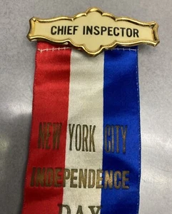 Antique 1915 Independence Day 4th Of July New York Festival Ribbon - Picture 1 of 6