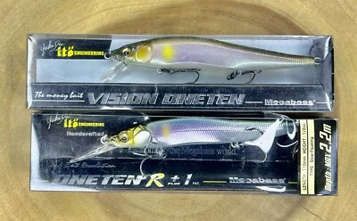 Megabass (Lote de 2) Ito Vision OneTen Jerkbaits Suspendentes, ¡Envío Gratis! Nuevo con etiquetas Foto 1 de 4