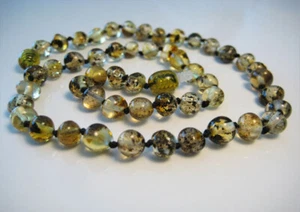 ¡Elegante Collar Natural Verde Ámbar Báltico 36 cm!!¡!  - Imagen 1 de 3