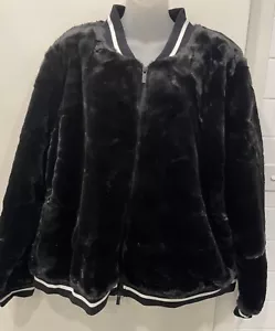 TAKING SHAPE VIRTUELLE Faux Fur Bomber Jacket -20- NWT rrp $189.95 - Picture 1 of 4