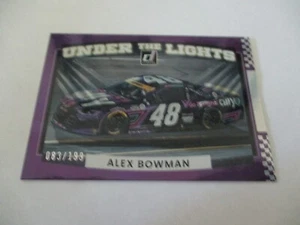 2022 Donruss Racing Under the Lights Foil Alex Bowman Serial #83/199 Card UL7 - Picture 1 of 1
