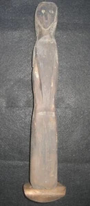 Old Primitive Wood Carving / Hand Carved -Primitive Woman 13" Tall... - Picture 1 of 15