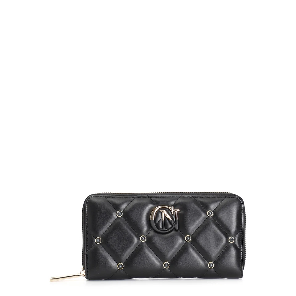Portafoglio donna Nero Cafenoir con zip portamonete portacarte logo wallet - Immagine 1 di 1