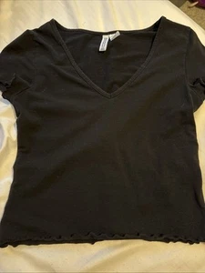 Classic black shirt,dressy. For teen girls. size small from H$M. - Picture 1 of 2