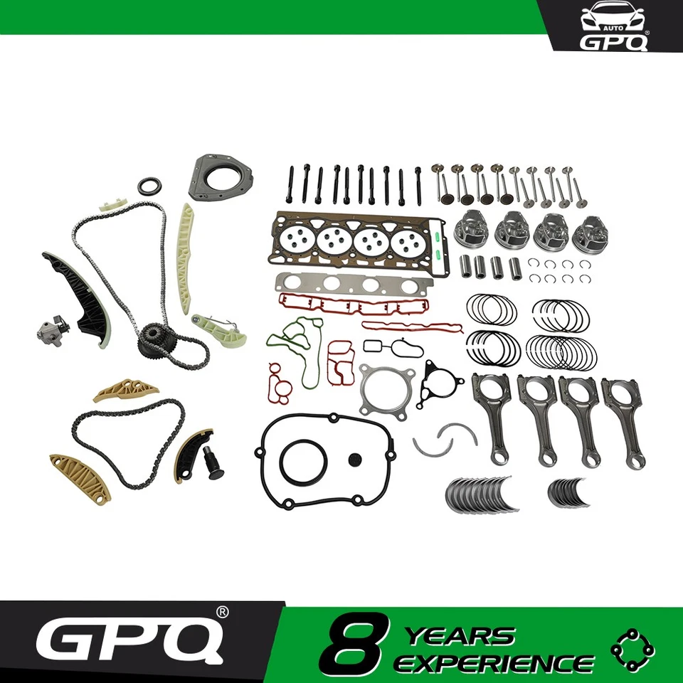 Engine Overhaul Rebuild Kit - Piston ConRod Timing For Audi Q5 VW A4 Jetta 2.0L - Image 1 of 4