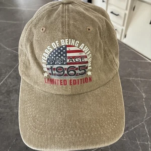 60 Years Of Being Awesome Vintage 1965 Limited Edition Baseball Cap Mütze - Bild 1 von 5