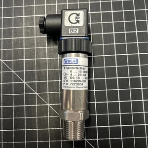 wika pressure transmitter 0-10 INWC 4-20mA ,DC 10…30V P#7223834 - Picture 1 of 6