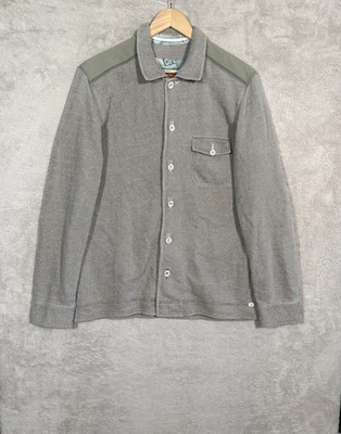 Tommy Bahama Chaqueta Relax Para Hombre Gris Medio Oliva Tejido Gofre Algodón Abotonado Foto 1 de 4