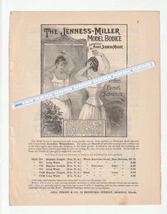 JENNESS-MILLER Model BODICE 1890 Magazine AD~George Frost~G.A HENTY BOOK Series - Picture 1 of 2