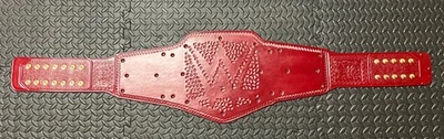 WWE Universal Championship Belt Red Real Leather Strap - Image 1 of 4