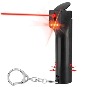 3 in 1 Persönlicher Sicherheitsalarm für Frauen Selbstverteidigung Schlüsselanhänger mit Pfefferspra... - Bild 1 von 5