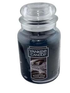 Yankee Candle 22 oz WARM LUXE CASHMERE Single Wick LARGE JAR Discontinued NEW - Picture 1 of 3