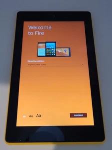 Amazon Fire 7 (7th Generation) 7 inch 8GB WIFI Tablet (SR043KL) -YELLOW - Picture 1 of 13