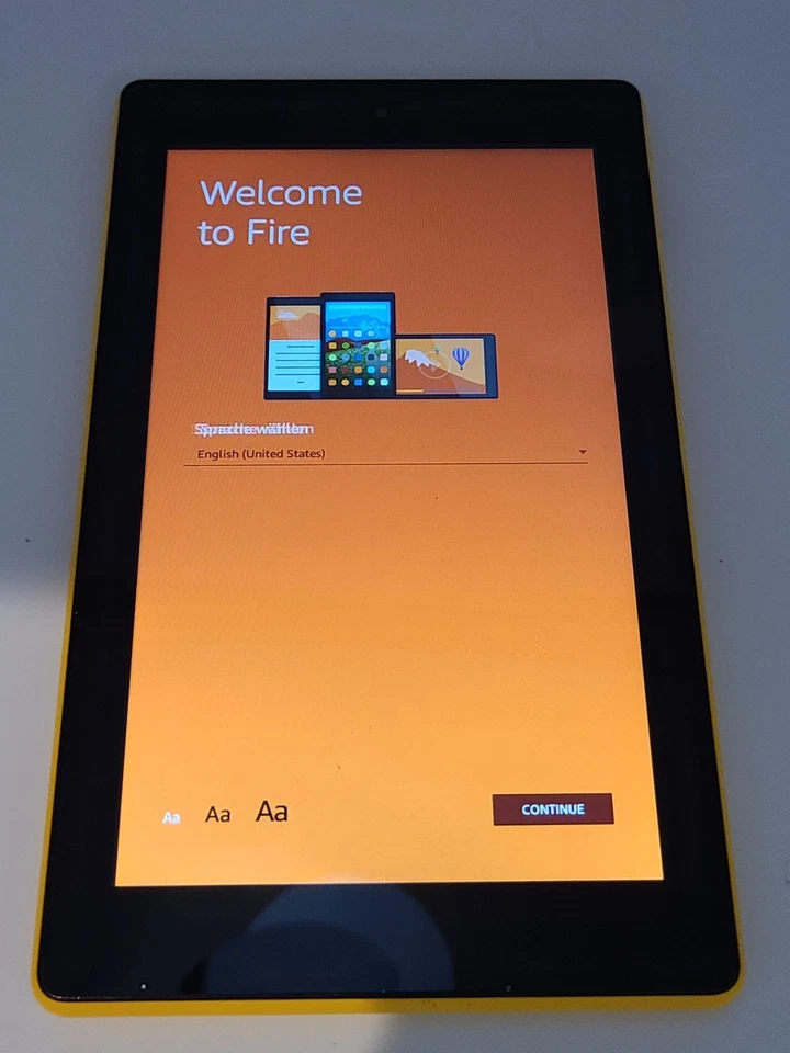 Amazon Fire 7 (7th Generation) 7 inch 8GB WIFI Tablet (SR043KL) -YELLOW - Image 1 of 4