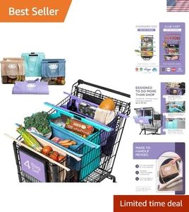 Lotus  Trolley Reusable Shopping Bags 4-Pack - Picture 1 of 11