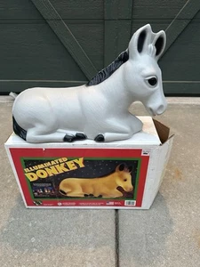 Molde soplado burro belén espuma general 2003 de colección decoración de Navidad patio iluminado - Imagen 1 de 8