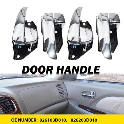 4X Door Interior 2002-2005 Handles Front Rear Fit Sonata 826103D010 Hyundai - Image 1 of 4