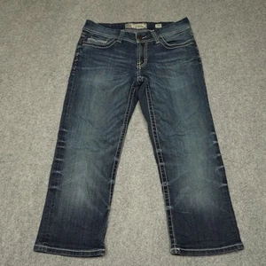 BKE Culture Jeans Women's Size 30 Blue Denim Capri Pockets Zip Fly - Picture 1 of 11