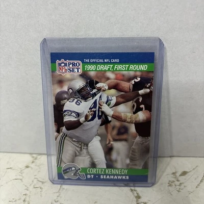 Cortez Kennedy 1990 Pro Set #671 HOF RC Rookie Seattle Seahawks - Image 1 of 2