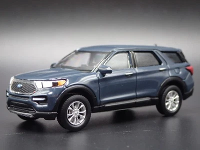 2020-2025 Ford Esploratore SUV Blu 1:64 Scala da Collezione Modellino Auto - Immagine 1 di 4