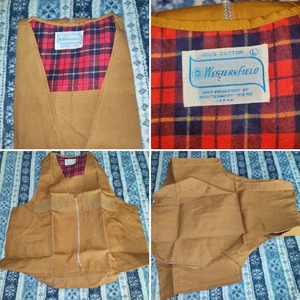 *NEW* Never Worn Montgomery Ward WESTERN FIELD MENS HUNTING VEST LARGE - Picture 1 of 12